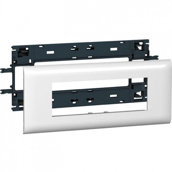 Суппорт LEGRAND Mosaic - для кабель-каналов DLP с шириной крышки 85 мм - 6 модулей, белый 010996