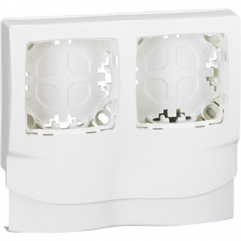Рамка для накладного монтажа LEGRAND 2-постовая вдоль мини-плинтуса DLPlus глубиной 12,5 белый Рамка для накладного монтажа LEGRAND 2-постовая вдоль мини-плинтуса DLPlus глубиной 12,5 белый