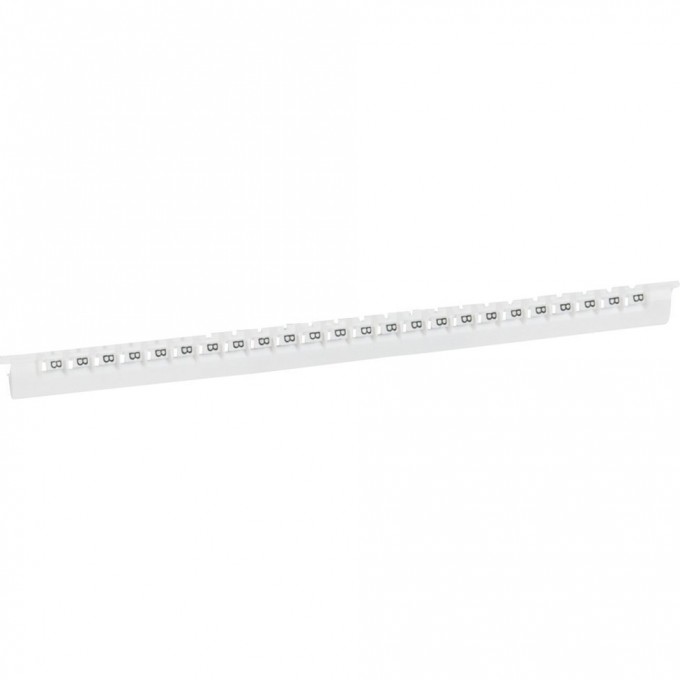 Маркер LEGRAND Memocab ширина 2,3 мм чёрная маркировка на белом фоне заглавная буква B 037827