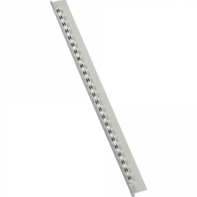 Маркер LEGRAND Memocab ширина 2,3 мм чёрная маркировка на белом фоне заглавная буква H 037833