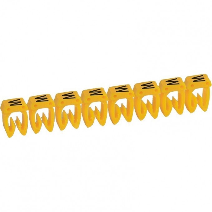 Маркер LEGRAND CAB 3 для кабеля 0,5-1,5 мм² заглавная буква W 038322