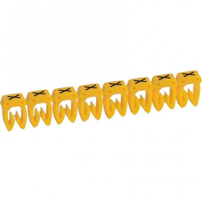 Маркер LEGRAND CAB 3 для кабеля 0,5-1,5 мм² заглавная буква X 038323