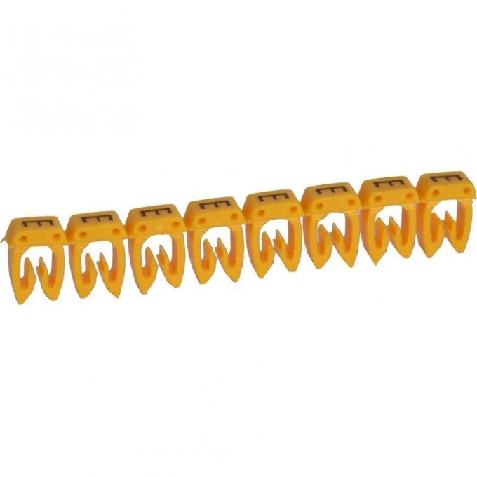 Маркер LEGRAND CAB 3 для кабеля 1,5-2,5 мм² заглавная буква E 038334