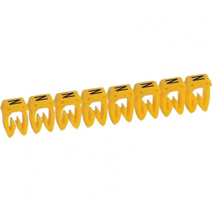 Маркер LEGRAND CAB 3 для кабеля 1,5-2,5 мм² заглавная буква N 038343