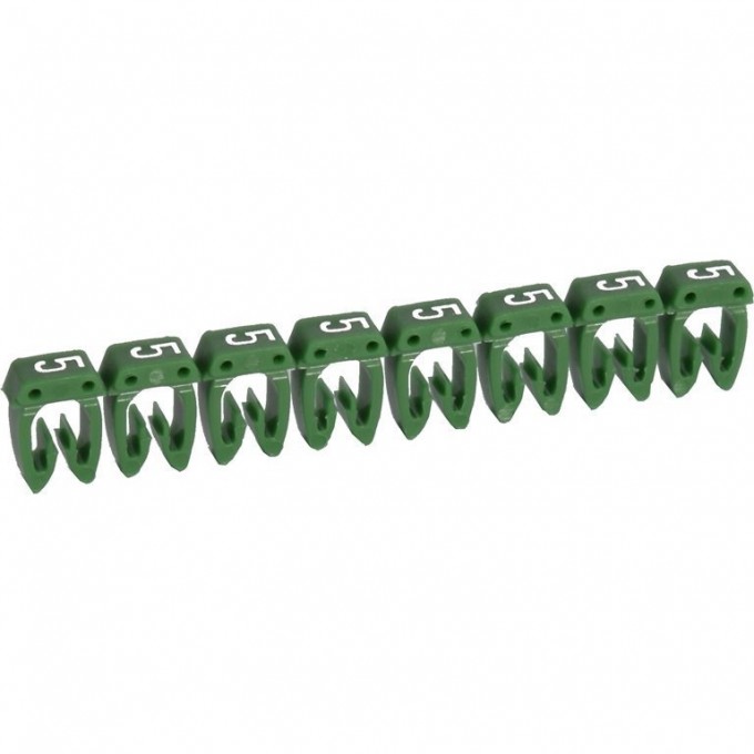 Маркер LEGRAND CAB 3 для кабеля 4-6 мм² цифра 5 зеленый 038235