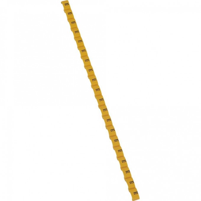 Маркер LEGRAND Duplix чёрная маркировка на желтом фоне условное обозначение постоянный ток 038445