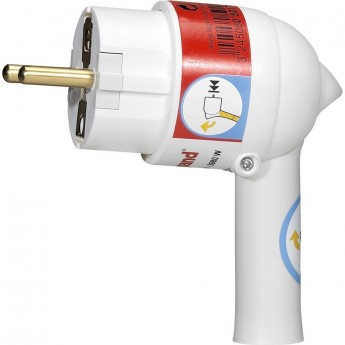 Вилка LEGRAND 2К+3 серия Элиум 16 А с рычагом пластик винтовой зажим винт сбоку белый