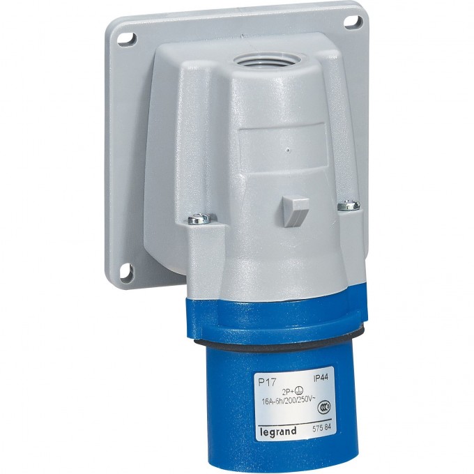 Резиновая защитная заглушка LEGRAND - P17 Tempra Pro - для накладных и мобильных вилок 2К+З, 16 A, черная 052125