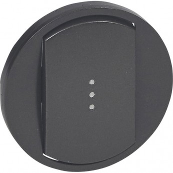 Лицевая панель LEGRAND Celiane выключатель/переключатель Кат. № 0 670 01/02/31/32 с подсветкой графит Лицевая панель LEGRAND Celiane выключатель/переключатель Кат. № 0 670 01/02/31/32 с подсветкой графит