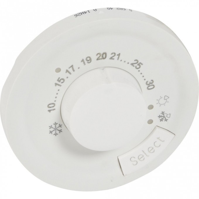 Лицевая панель LEGRAND Celiane комнатный термостат Кат. № 0 674 00 белый 068240