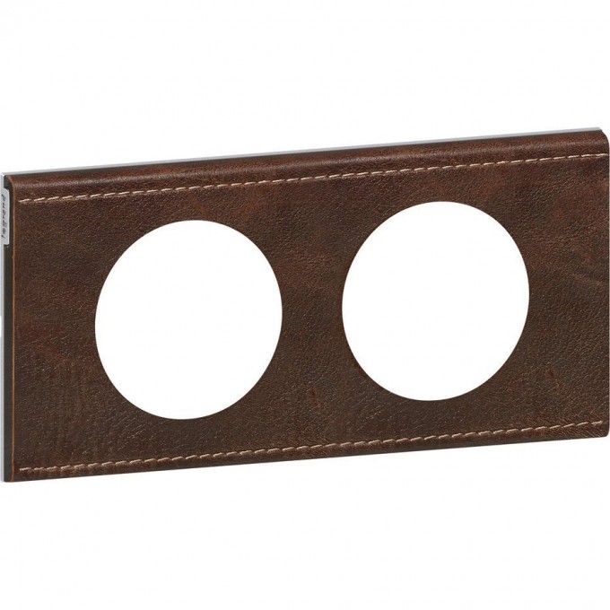 Рамка LEGRAND Celiane 2 поста кожа текстура 069402