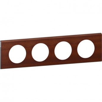Рамка LEGRAND Celiane 4 поста Орех Рамка LEGRAND Celiane 4 поста Орех