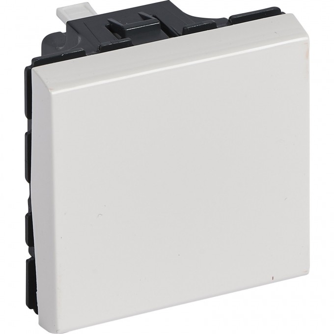 Кнопочный выключатель LEGRAND Mosaic 2 модуля 6 A белый 077040