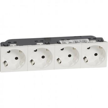 Розетка LEGRAND 4 x 2К+3 под углом 45° Программа Mosaic стандартная белый Розетка LEGRAND 4 x 2К+3 под углом 45° Программа Mosaic стандартная белый