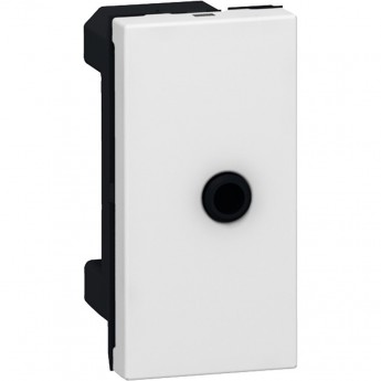 Аудио розетка LEGRAND Mosaic гнездо 3,5 мм разъём 1 модуль белая Аудио розетка LEGRAND Mosaic гнездо 3,5 мм разъём 1 модуль белая