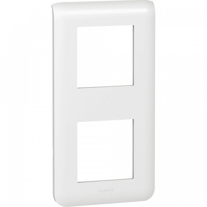 Рамка LEGRAND Mosaic 2x2 модуля вертикальная белый 078822