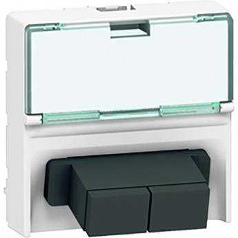 Волоконно-оптическая розетка LEGRAND Mosaic 2 x SС соединение 'push-pull" 2 модуля белый Волоконно-оптическая розетка LEGRAND Mosaic 2 x SС соединение 'push-pull" 2 модуля белый