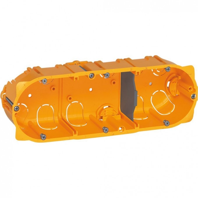 Коробка многоместная LEGRAND Batibox для сухих перегородок 3-местная 6/8 модулей глубина 40 080043