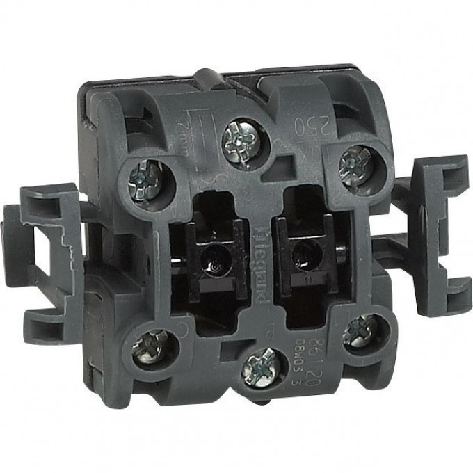 Двойной переключатель LEGRAND Oteo изделия сборные белый 086120