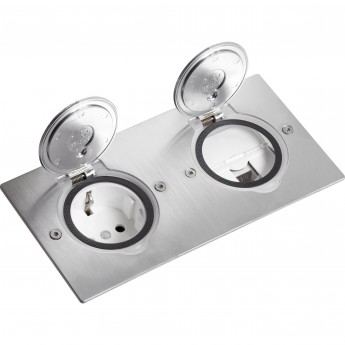 Блок встраиваемый LEGRAND 2х2м нержавеющая сталь Блок встраиваемый LEGRAND 2х2м нержавеющая сталь