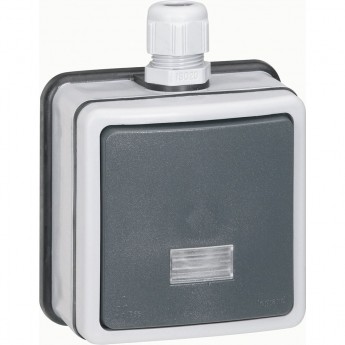 Однополюсный переключатель LEGRAND на два направления 10 А Программа Plexo IP 66 IK 08 моноблоки серый Однополюсный переключатель LEGRAND на два направления 10 А Программа Plexo IP 66 IK 08 моноблоки серый