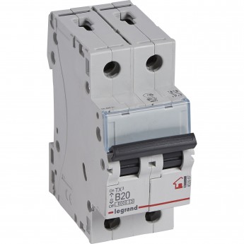 Автоматический выключатель LEGRAND TX³ 6000 6 кА тип B 2П 230/400 В 20А 2 модуля белый Автоматический выключатель LEGRAND TX³ 6000 6 кА тип B 2П 230/400 В 20А 2 модуля белый