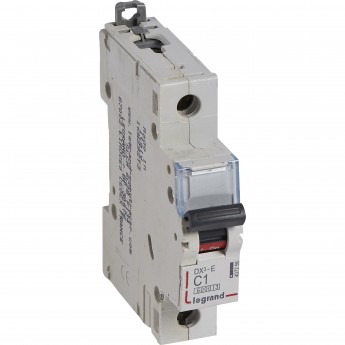 Автоматический выключатель LEGRAND DX³-E 6000 6 кА тип C 1П 230/400 В 1А 1 модуль белый Автоматический выключатель LEGRAND DX³-E 6000 6 кА тип C 1П 230/400 В 1А 1 модуль белый