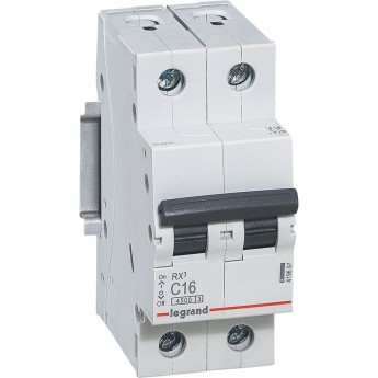 Автоматический выключатель LEGRAND RX3 4,5кА 32А 2П тип C белый Автоматический выключатель LEGRAND RX3 4,5кА 32А 2П тип C белый
