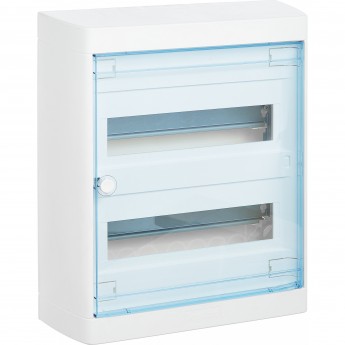 Накладной распределительный щит LEGRAND Nedbox с прозрачной дверью 2 рейки х 12 (+1) модулей Накладной распределительный щит LEGRAND Nedbox с прозрачной дверью 2 рейки х 12 (+1) модулей