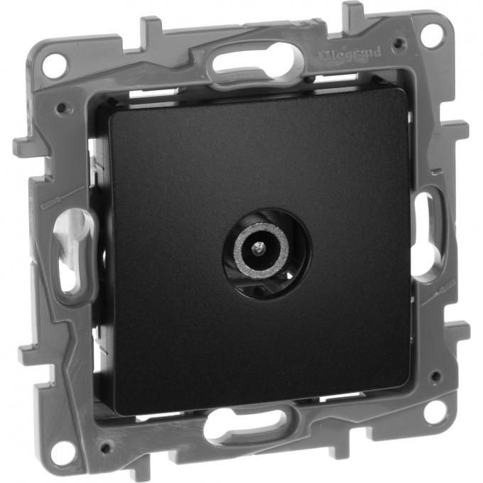 Розетка LEGRAND TV проходная 15 дБ 5-862 мГц Etika антрацит 672663