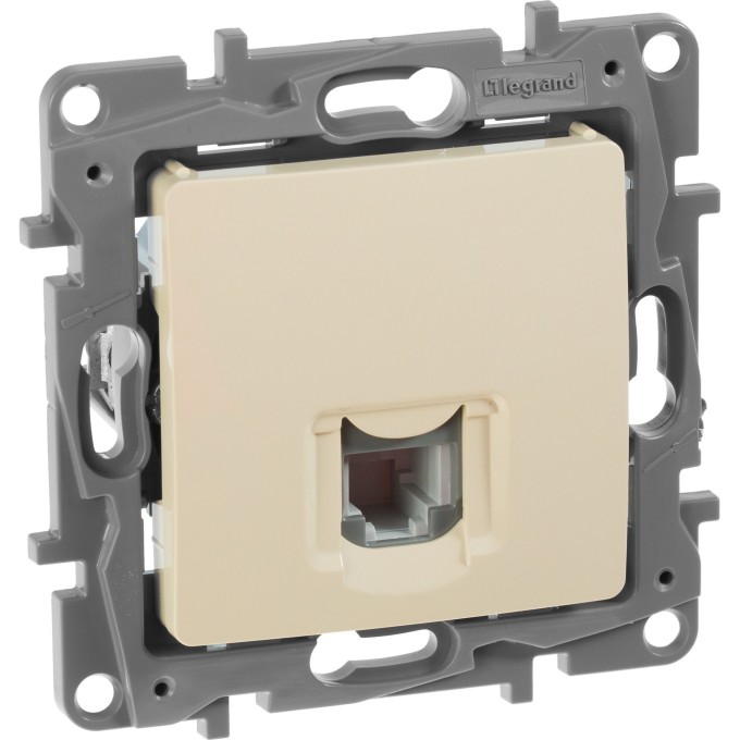 Телефонная розетка LEGRAND RJ11 Etika слоновая кость 672340