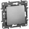 Выключатель LEGRAND Etika Plus без фиксации (кнопка) с Н.О./Н.З. контактом 6 A 250 В алюминий 672414