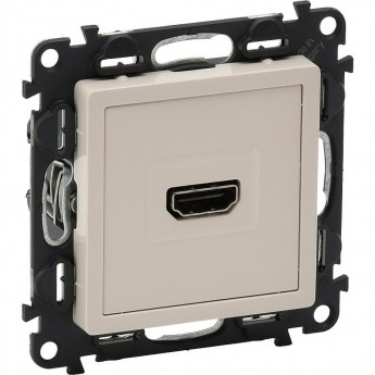 Розетка LEGRAND Valena LIFE для аудио/видео устройств HDMI Тип А с лицевой панелью слоновая кость