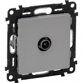 Розетка LEGRAND Valena LIFE ТВ оконечная 10дБ 0-862 МГц с лицевой панелью алюминий