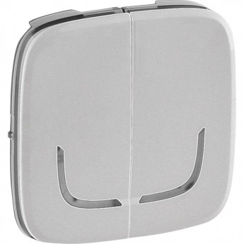 Лицевая панель LEGRAND Valena ALLURE MyHome Play Zigbee для выключателя-радиоприемника 2-канального алюминий Лицевая панель LEGRAND Valena ALLURE MyHome Play Zigbee для выключателя-радиоприемника 2-канального алюминий