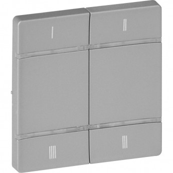 Лицевая панель LEGRAND Valena LIFE MyHome Play Zigbee для 4-сценарного радиоуправляющего устройства алюминий Лицевая панель LEGRAND Valena LIFE MyHome Play Zigbee для 4-сценарного радиоуправляющего устройства алюминий