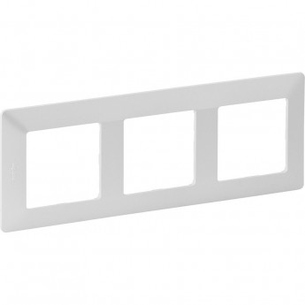Рамка LEGRAND Valena LIFE "Жемчуг", 3-постовая универсальная, белая Рамка LEGRAND Valena LIFE "Жемчуг", 3-постовая универсальная, белая
