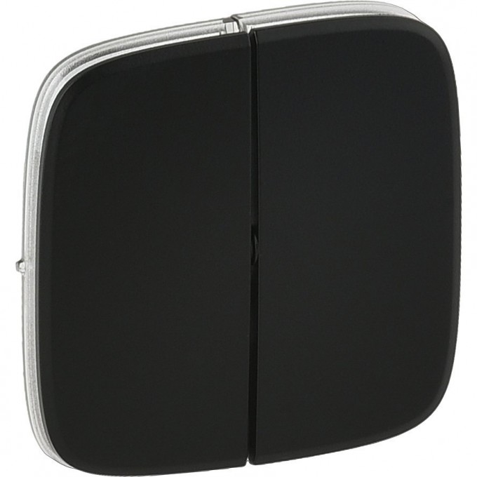 Лицевая панель LEGRAND Valena ALLURE для двухклавишного выключателя антрацит 755028