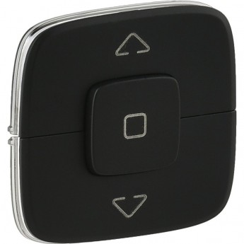 Лицевая панель LEGRAND Valena ALLURE для выключателя жалюзи и рольставней антрацит Лицевая панель LEGRAND Valena ALLURE для выключателя жалюзи и рольставней антрацит