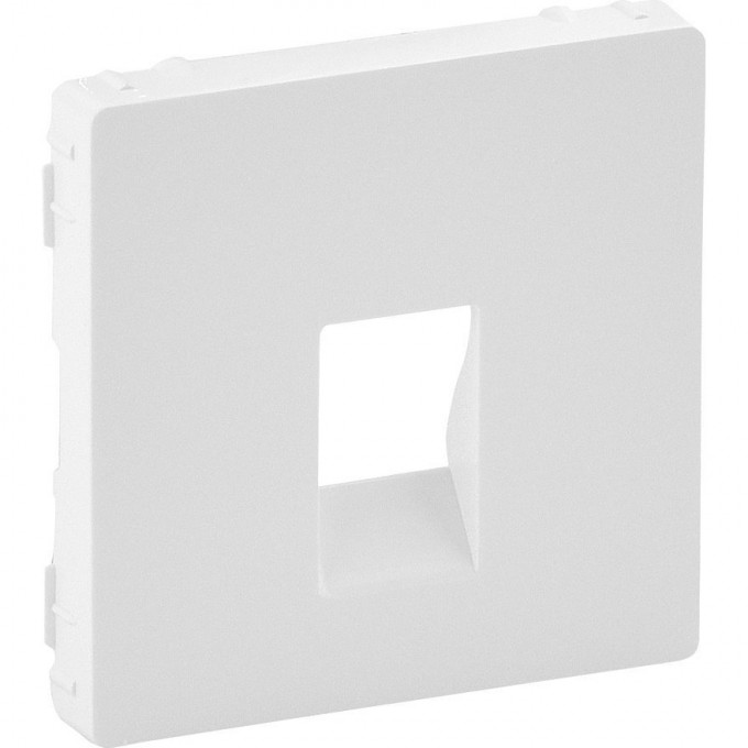 Лицевая панель LEGRAND Valena LIFE для аудиорозетки с пружинными зажимами одиночной белая 755360
