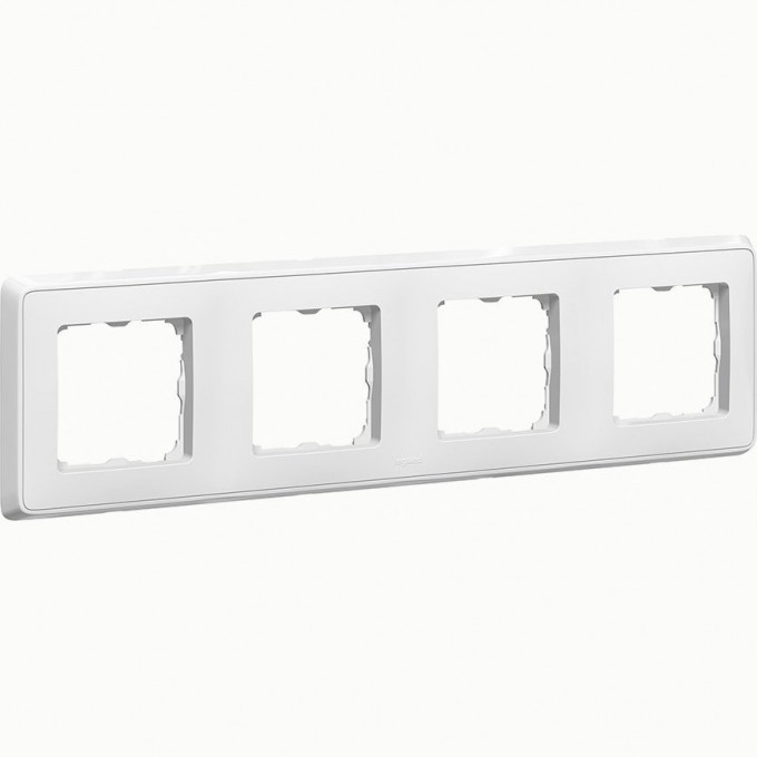 Рамка LEGRAND Cariva 4 поста горизонтальный/вертикальный монтаж белый 773654