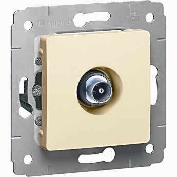 ТВ розетка LEGRAND Cariva проходная 14 дБ 2150/2400 МГц слоновая кость ТВ розетка LEGRAND Cariva проходная 14 дБ 2150/2400 МГц слоновая кость