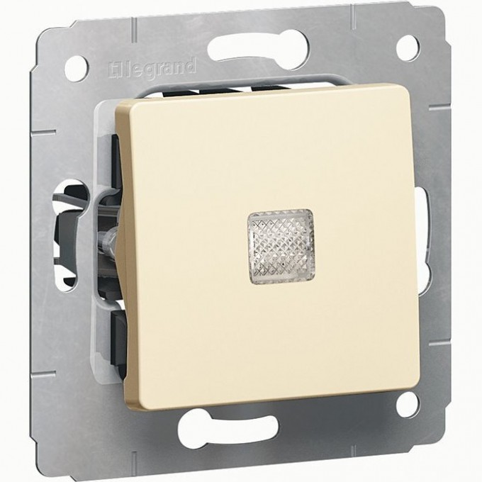 Выключатель LEGRAND Cariva с подсветкой автоматические клеммы 10 АX 250 В слоновая кость 773710