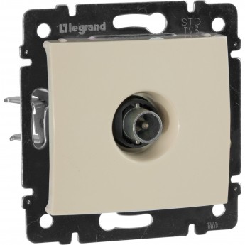 ТВ розетка LEGRAND Valena проходная 14 дБ 2400 МГц слоновая кость