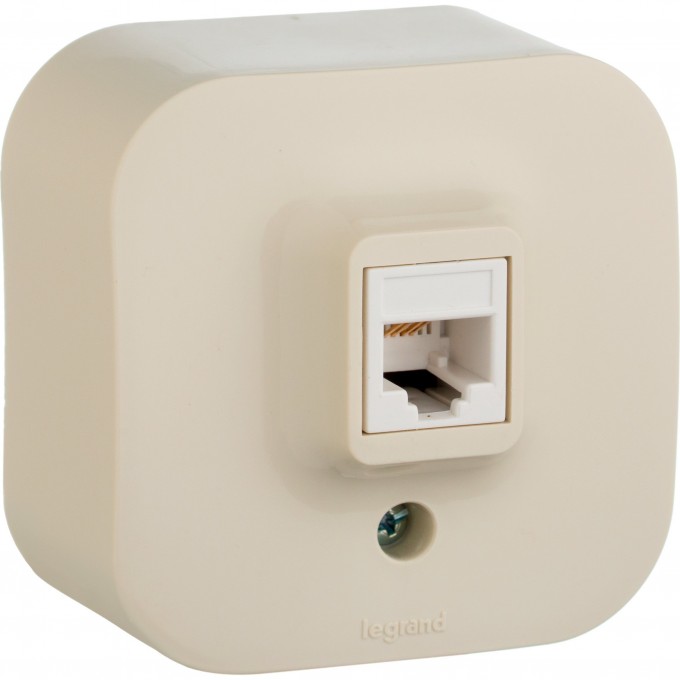 Розетка LEGRAND RJ11 одиночная слоновая кость 782244