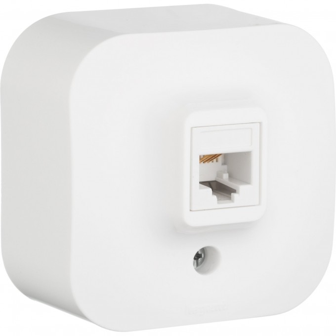 Телефонная розетка LEGRAND RJ11 Quteo IP 20 белый 782214
