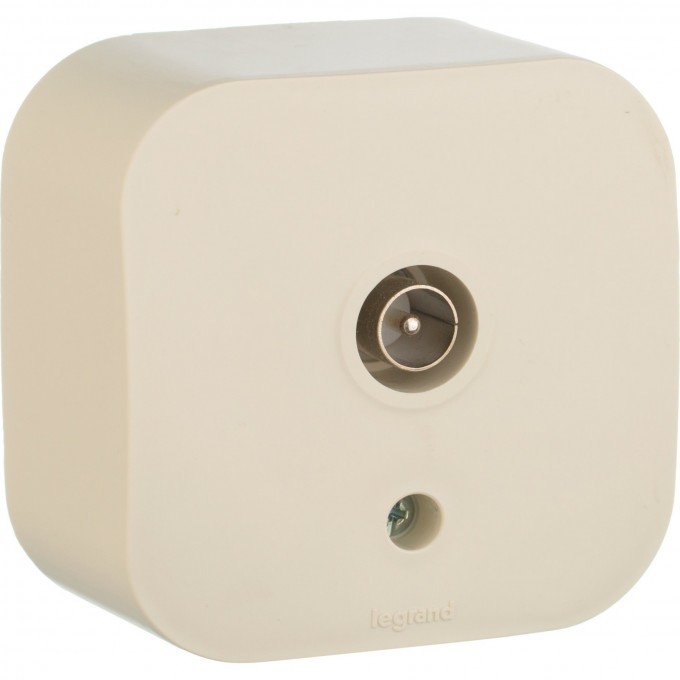 Телевизионная розетка LEGRAND Quteo IP 20 слоновая кость 782245