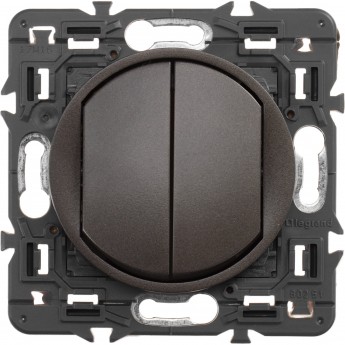 Переключатель LEGRAND Celiane 2 клавишный на 2 направления цвет графит Переключатель LEGRAND Celiane 2 клавишный на 2 направления цвет графит