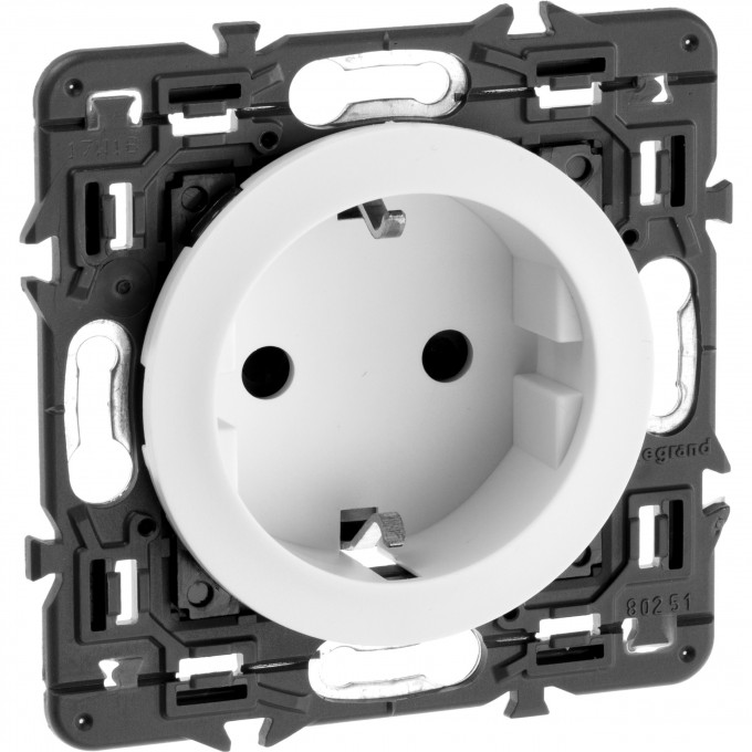 Розетка LEGRAND Celiane силовая 2К+З безвинт белый SET-1-067153-05