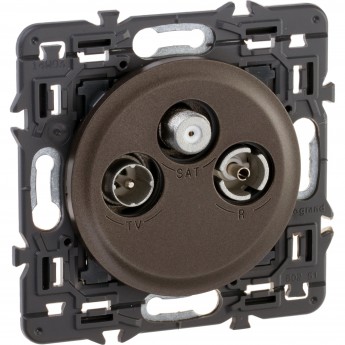 Розетка LEGRAND Celiane спутниковая TV/FM /SAT графит